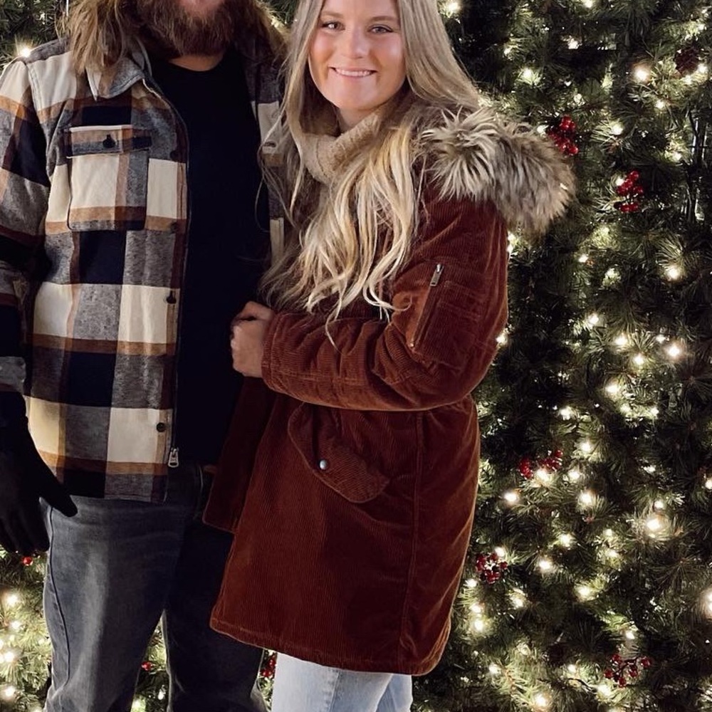 Corduroy Puffer Coat